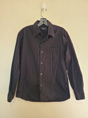 Agnes b. Homme 90s Vintage Long Sleeve Shirt Cotton Black size S Japan Made